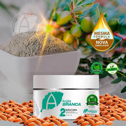 Argila Branca Máscara Manutenção - 300g