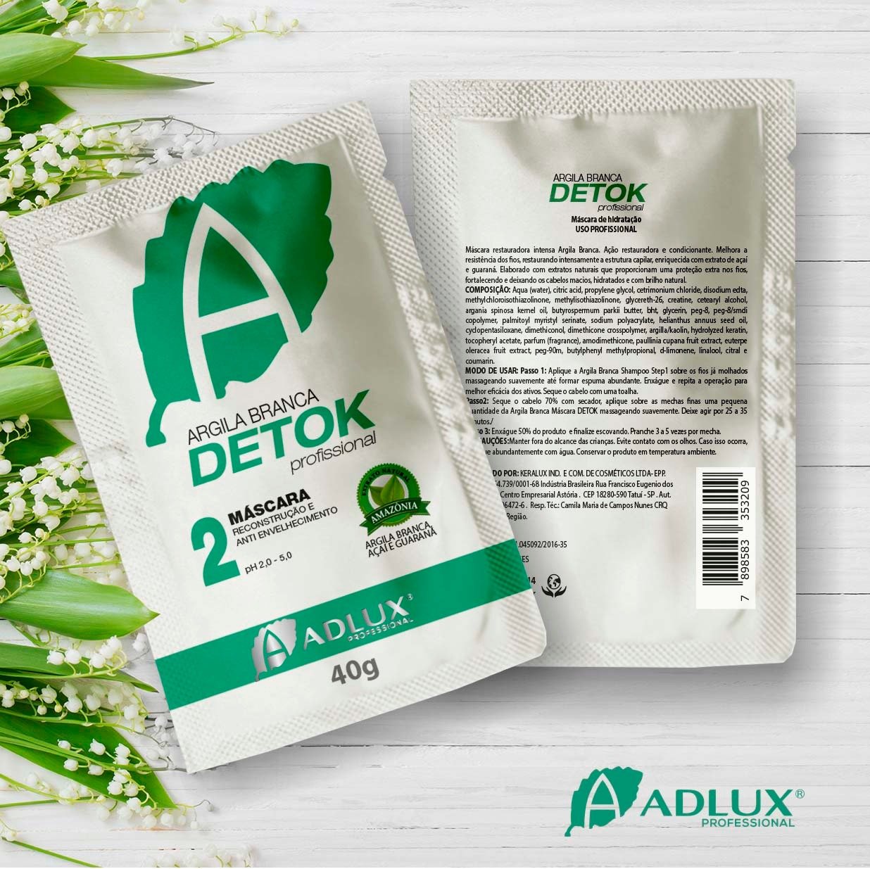 Sachê Argila Branca Detok – 40g